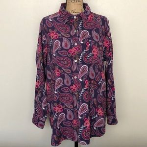 Vintage Mainstreet Blues Paisley Button Down